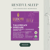 Valerian Dream | Sleep Tea | 50 Tea Bags | Organic Herbal Bio Mesh Tea Bags
