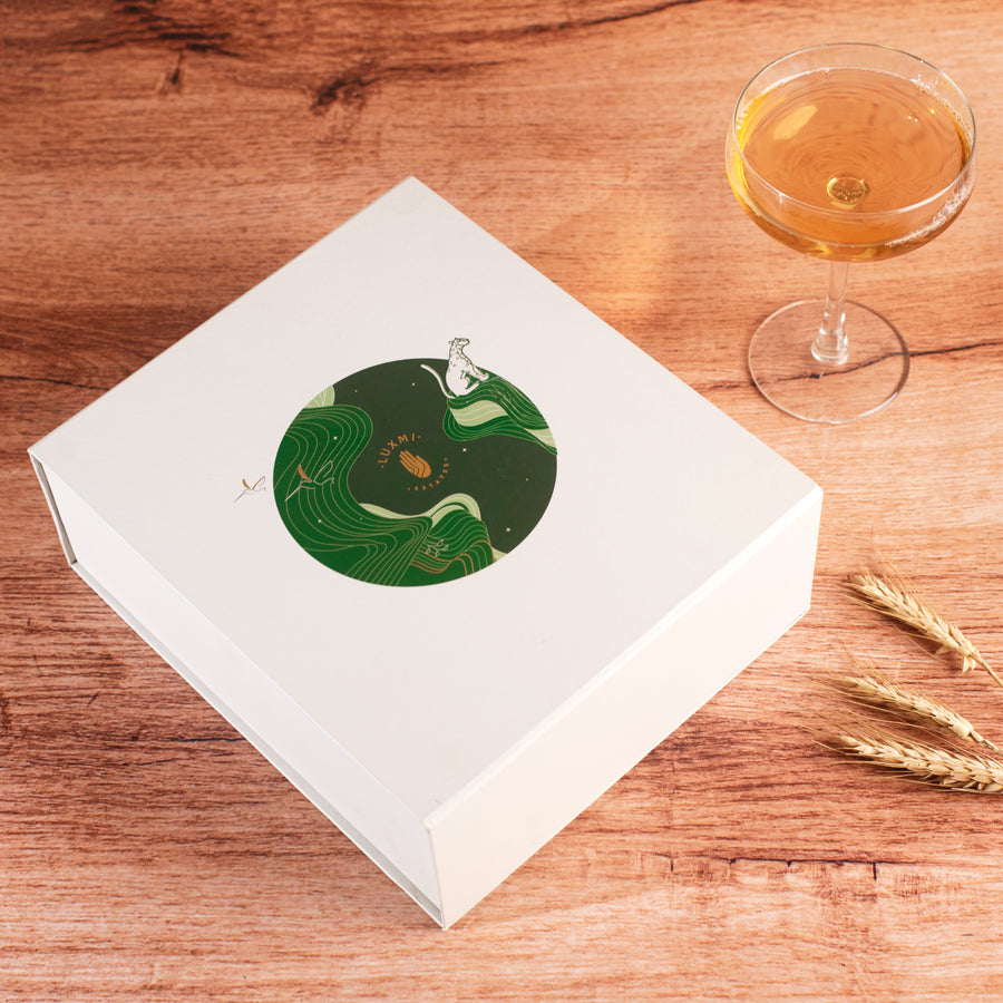 Organic Assorted Variety Tea Gift Set | 2 Herbal Teas, 2 Green Teas 300g | Energy and Balance Gift Box