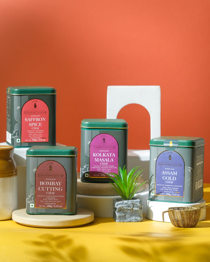 Signature India Collection Tea Gift Set | 4 Indian Tea 100gms each