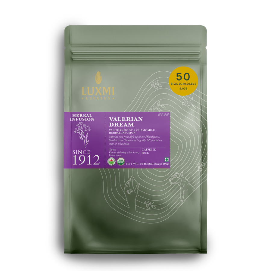 Valerian Dream | Sleep Herbal Infusion | 50 Herbal Bags | Organic Herbal Biodegradable Bags
