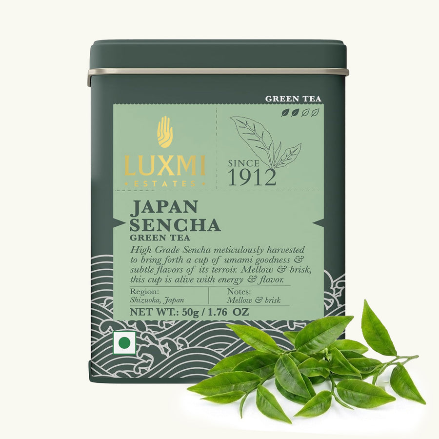 Japan Sencha | 50 gm Tin Caddy | Loose Green Tea
