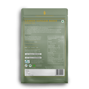 Lemon Ginger Root | 50 Tea Bags | Organic Herbal Tea - Luxmi Estates