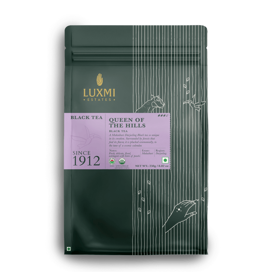 Queen of the Hills 250 Gms Loose Tea | Queens Blend Black Tea - Luxmi Estates