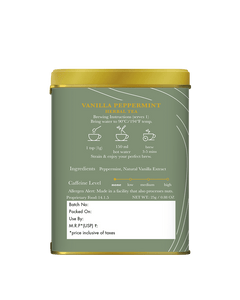 Vanilla Peppermint | 25 gm | Organic Herbal Tea - Luxmi Estates