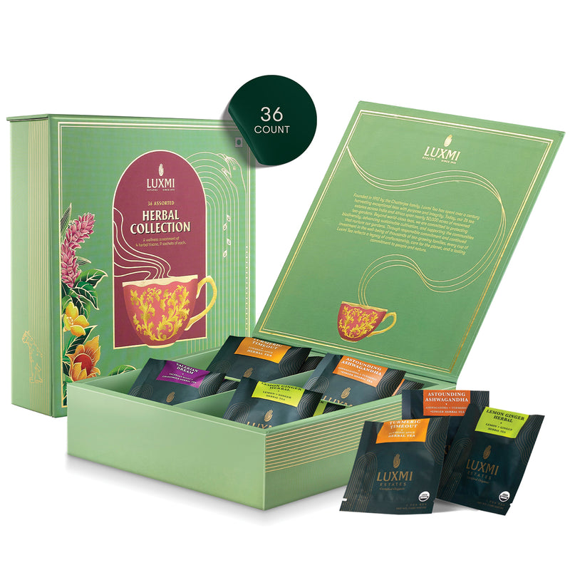 Herbal Collection | 36 Herbal Blends- 4 Distinct Blends, 9 Tea Bags Each