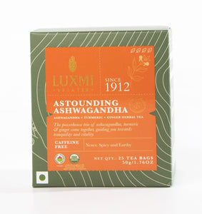 Ashwagandha Turmeric | 25 Tea Bags | Organic Herbal Tea