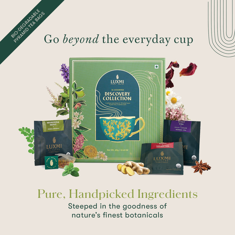 Discovery Collection | 36 Discovery Blends- 12 Distinct Blends, 3 Tea Bags Each
