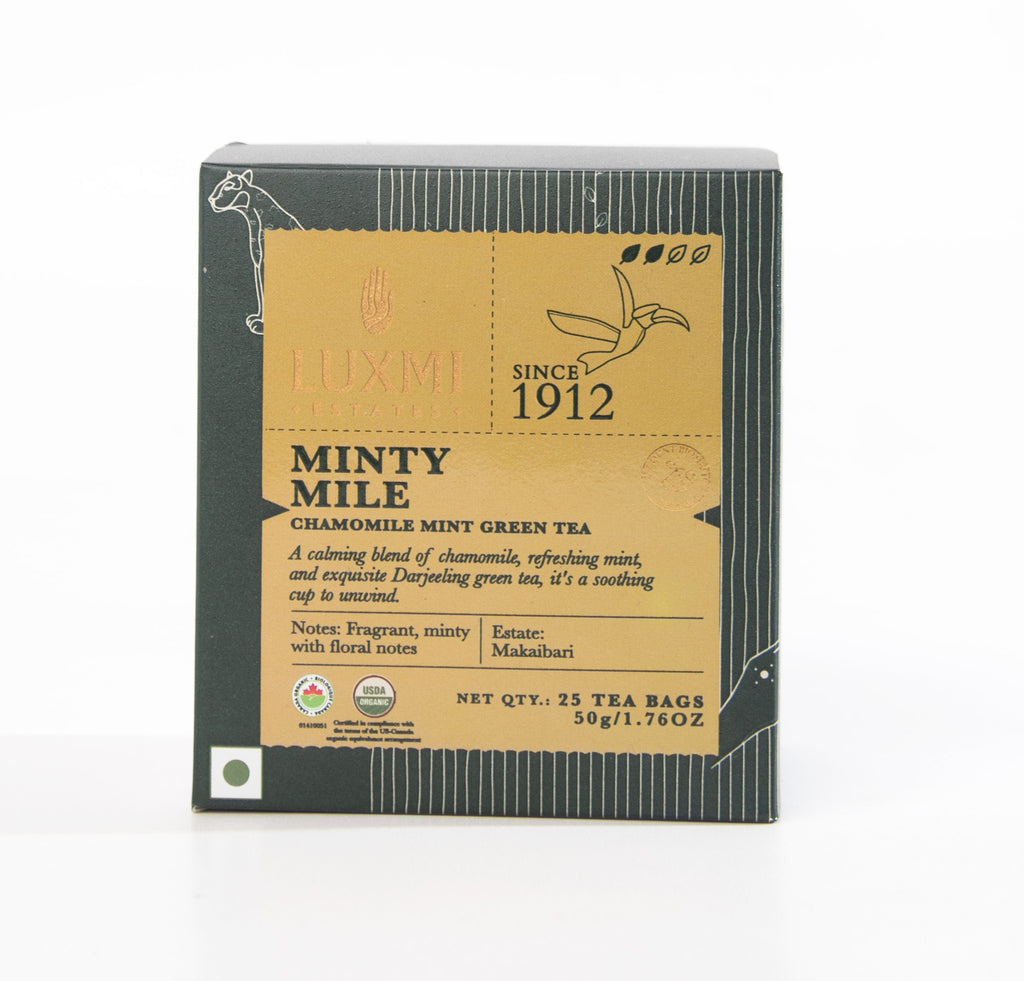 Organic Minty Mile | 25 Tea Bags | Organic Green Tea