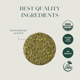 Purely Peppermint | Herbal Infusion | 25 Bags | Organic Herbal Infusion Biodegradable Bags