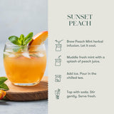 Peach Mint | 100 gm Tin Caddy | Herbal Loose Tea