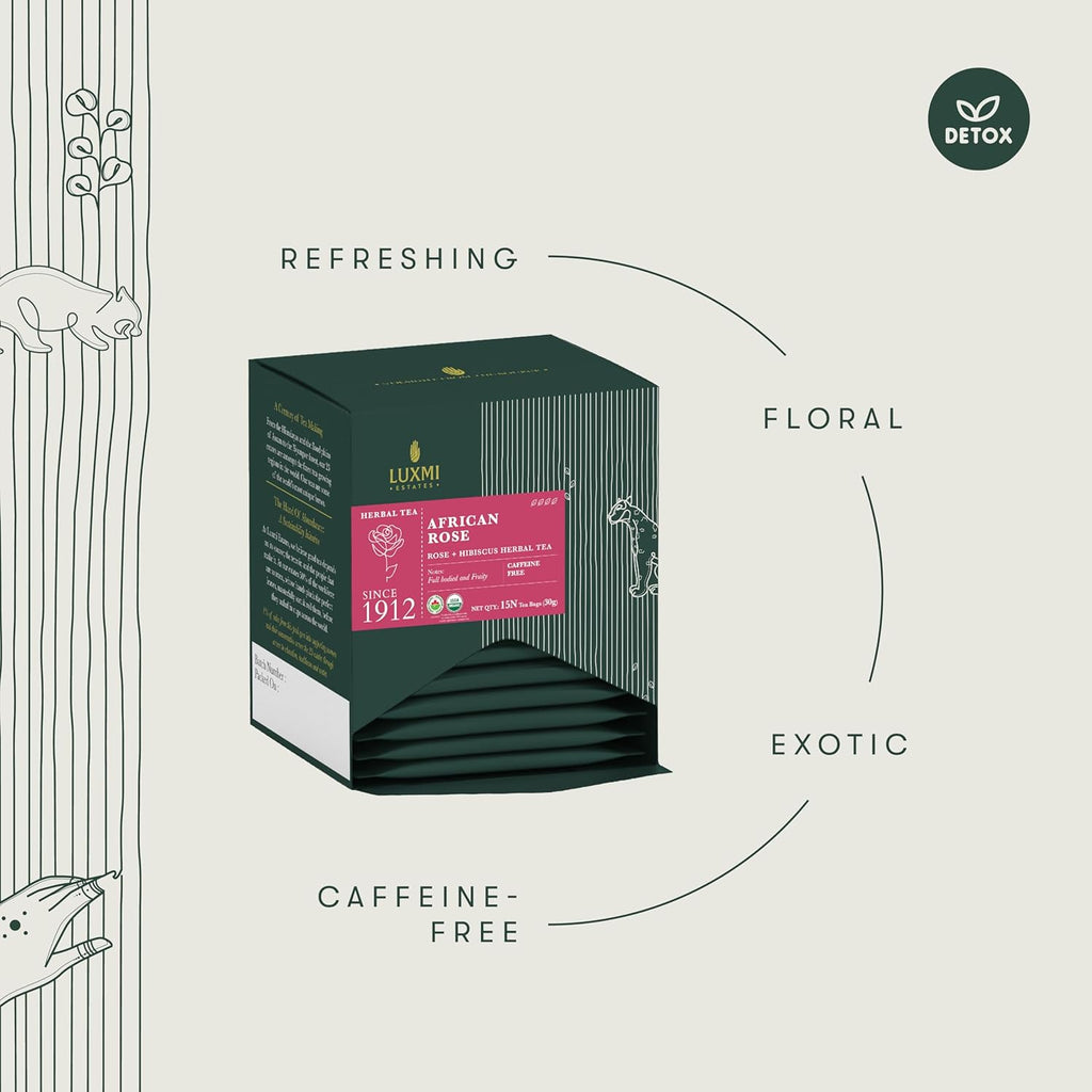 African Rose | 15 Tea Bags | Organic Herbal Tea