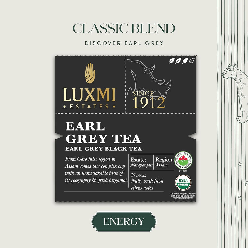 Earl Grey Tea | 15 Tea Bags | Organic Black Tea