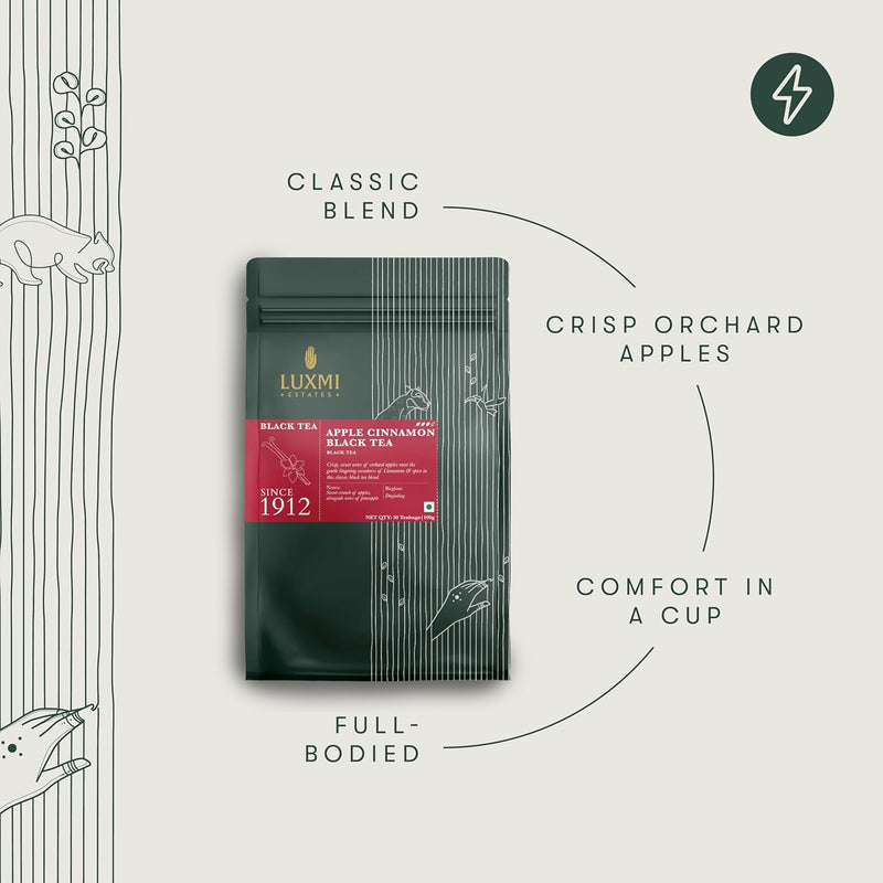 Apple Cinnamon Black Tea | 50 Tea Bags | Black Tea