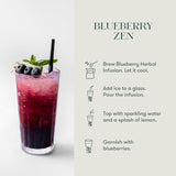 Blueberry Super Tea | Herbal Infusion Tea | Tin Caddy | 100 gm