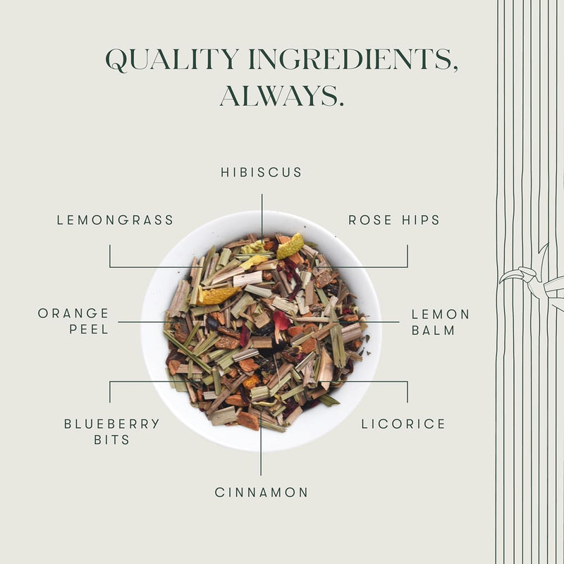 Blueberry Super Tea | Herbal Infusion Tea | Tin Caddy | 100 gm