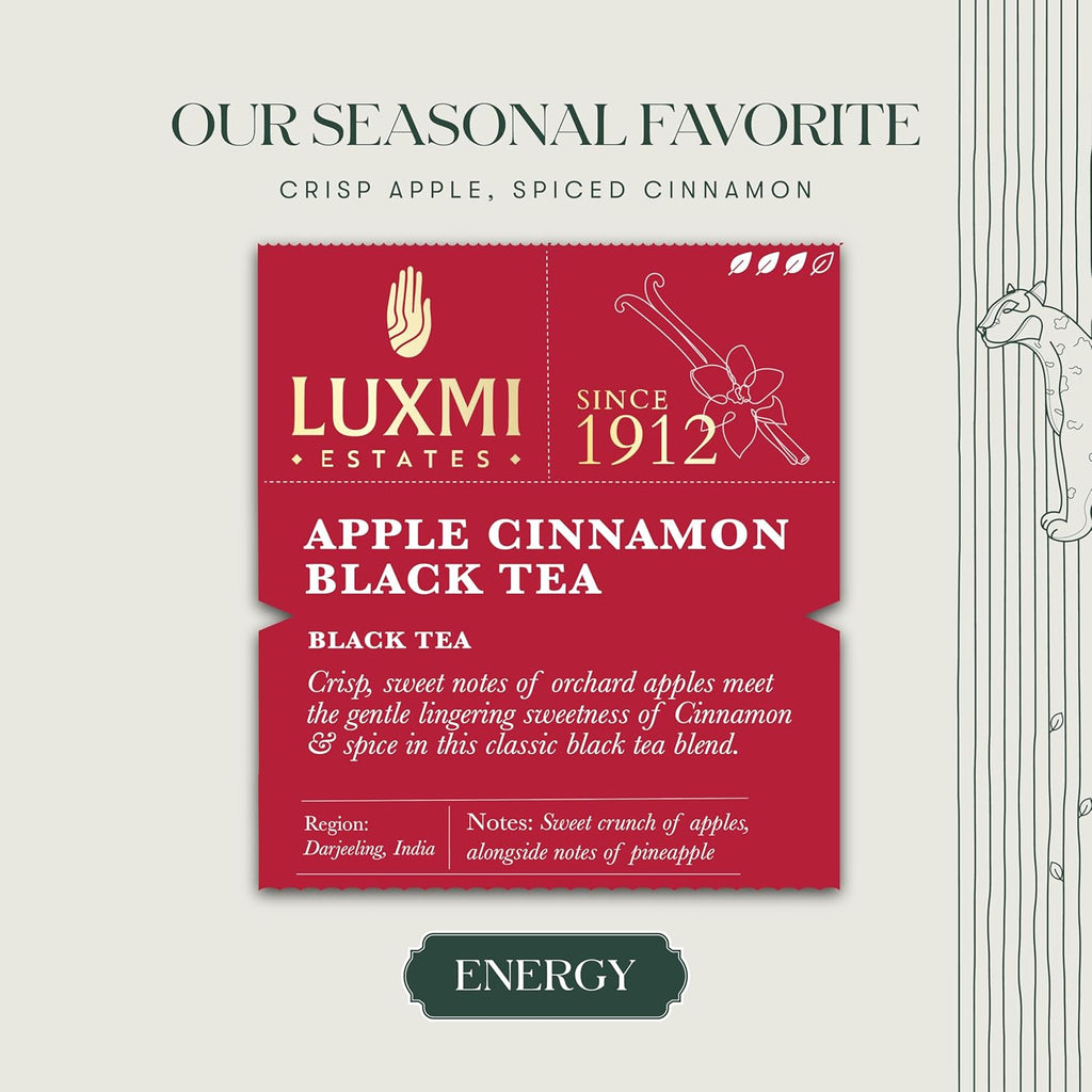 Apple Cinnamon Black Tea | 50 Tea Bags | Organic Black Tea