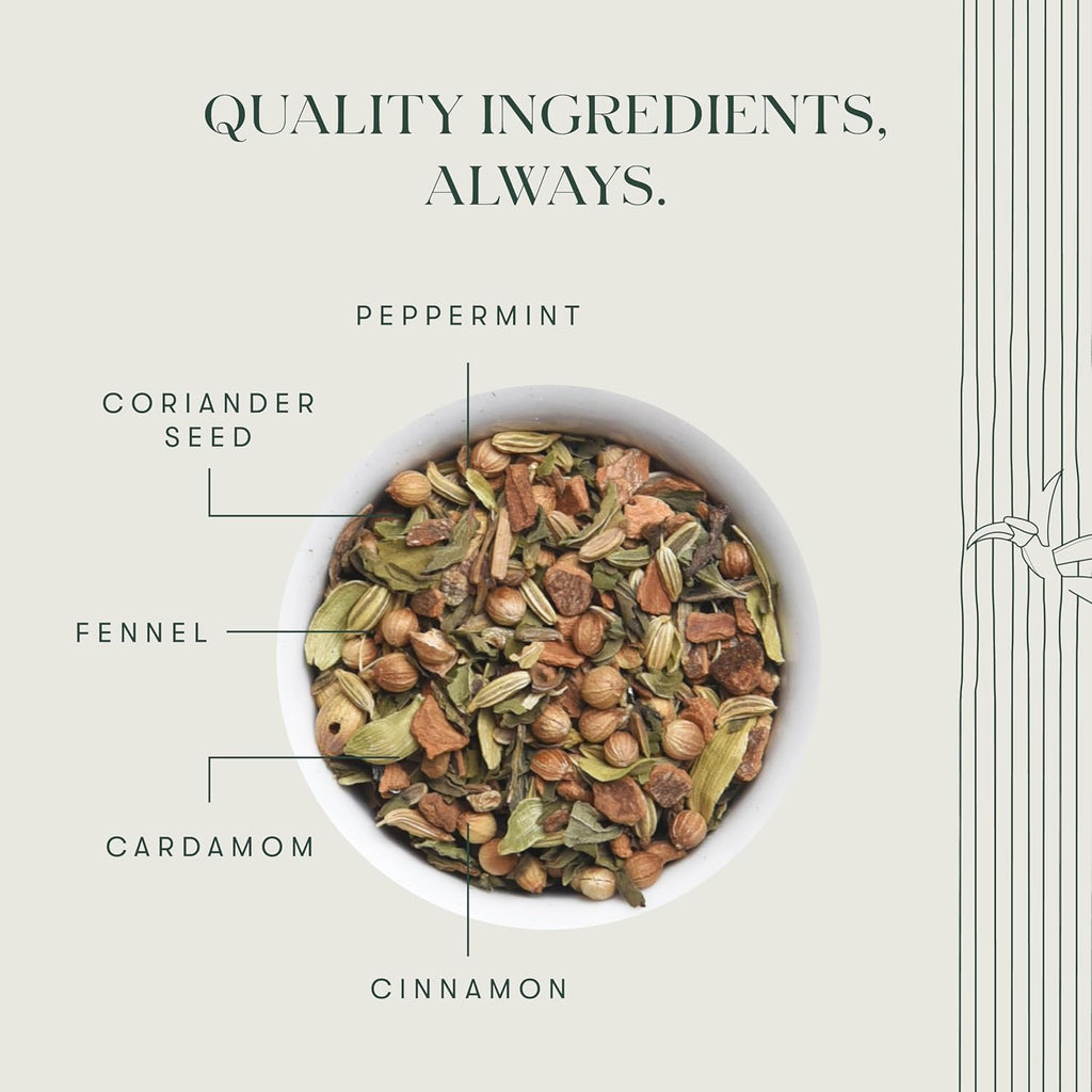 Fennel Mint Herbal Tea | 100 gm Tin Caddy | Herbal Loose Tea