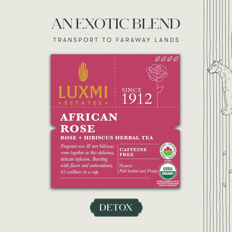 African Rose | 50 Tea Bags | Organic Herbal Tea