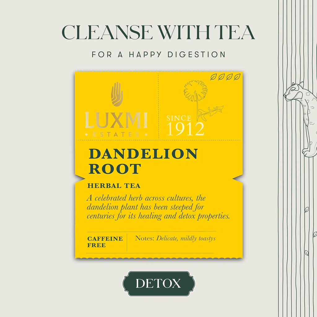 Dandelion Root Tea | 50 Tea Bags | Organic Herbal Bio Mesh Tea Bags