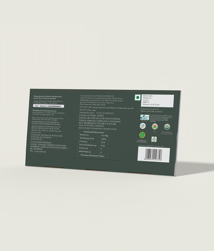 Daily Ritual Calendar | Gift Pack Assortment | 24 Tea Bags | Advent Calendar