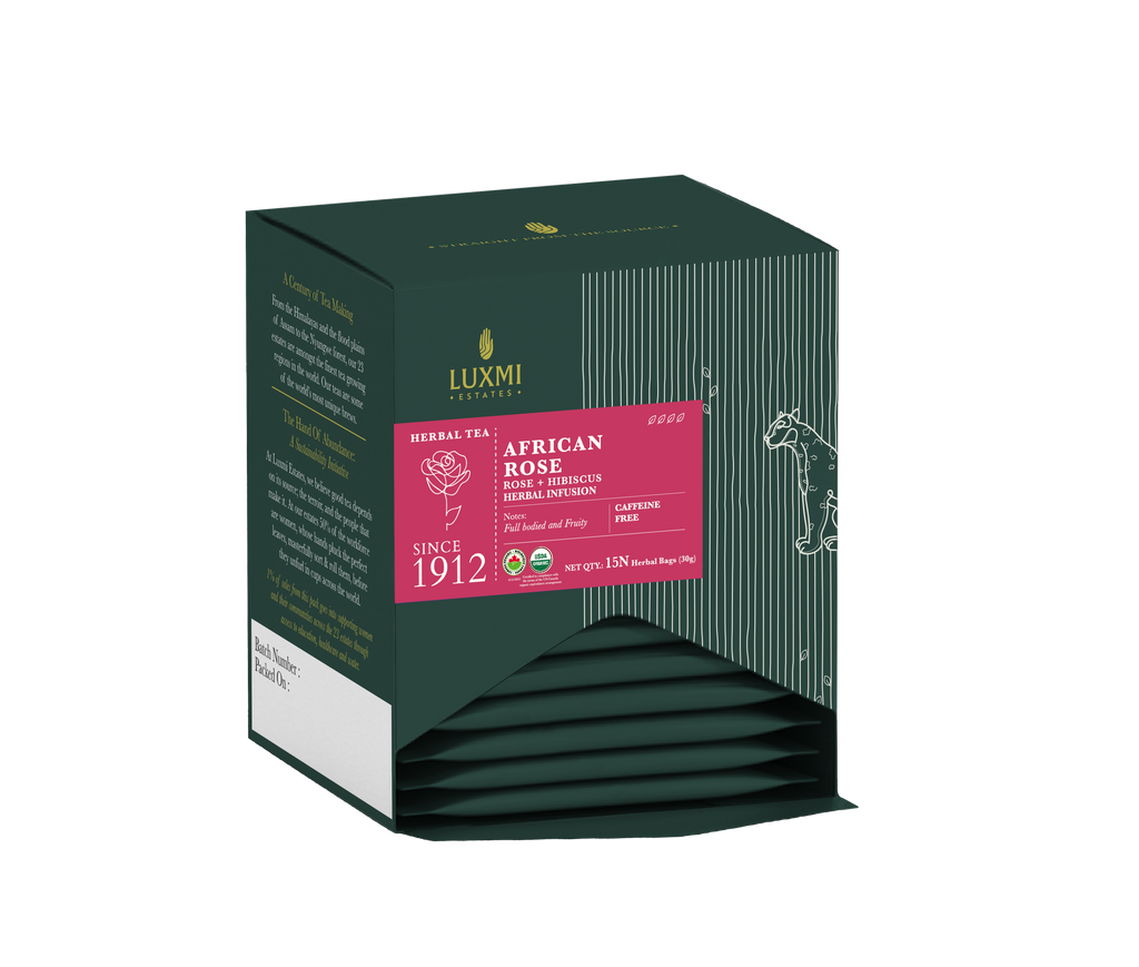 African Rose | Detox Herbal Infusion | 15 Bags |Organic Herbal Envelope Biodegradable Bags