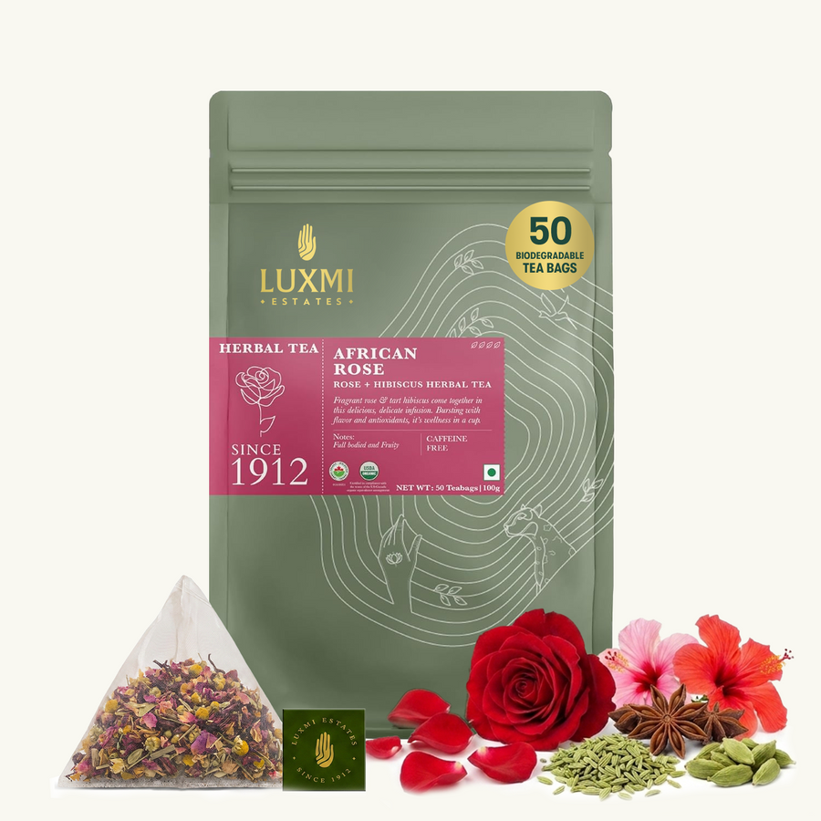 African Rose | 50 Tea Bags | Organic Herbal Tea