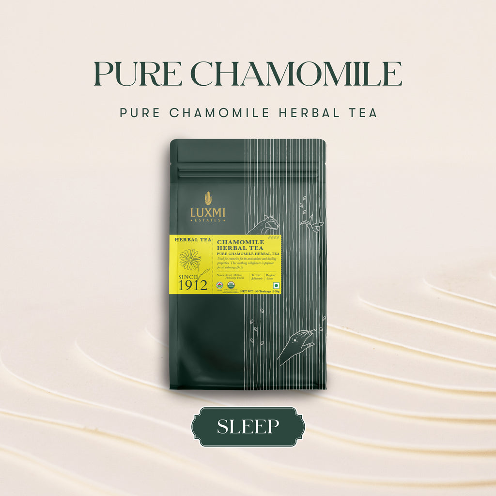 Chamomile Herbal Tea | 50 Tea Bags | Organic Herbal Tea
