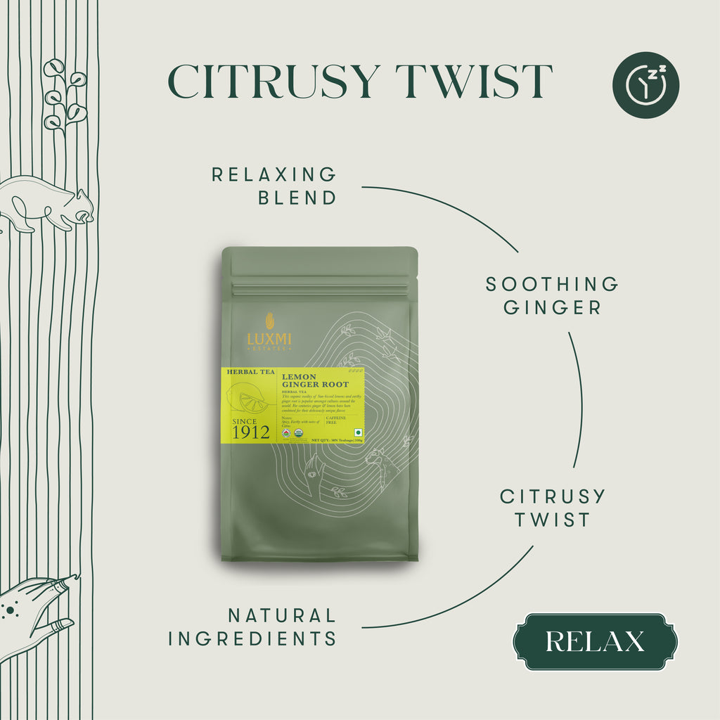 Citrusy Twist Lemon Ginger Root Tea