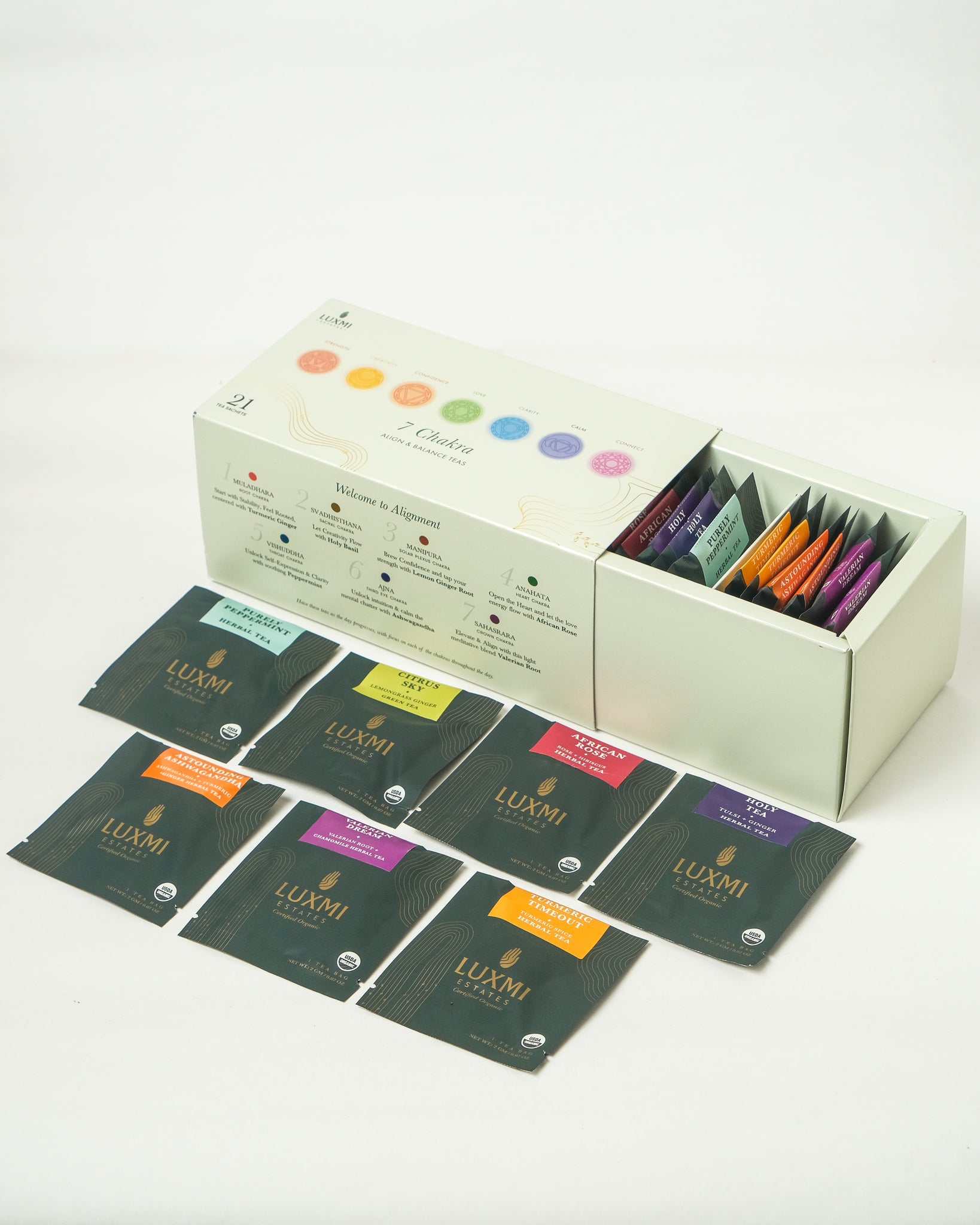 7 Chakras | Giftpack Assortment | 21 Tea Bags