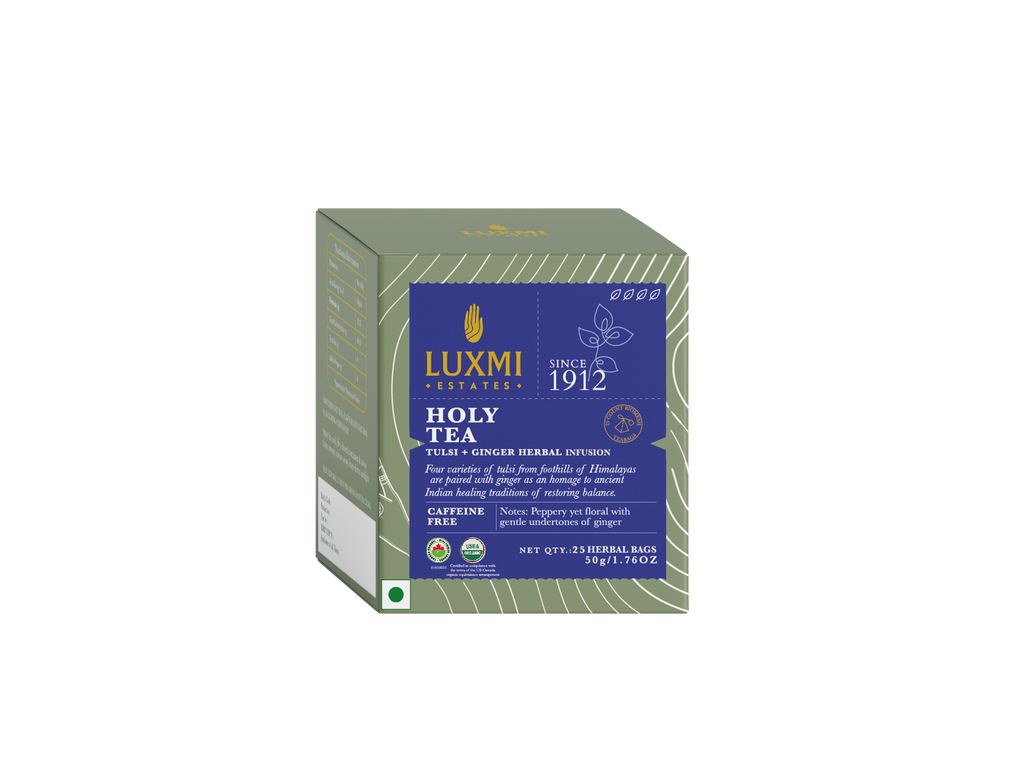 Tulsi Tea | Immunity Herbal Infusion | 25 Bags |Organic Herbal Infusion Biodegradable Bags