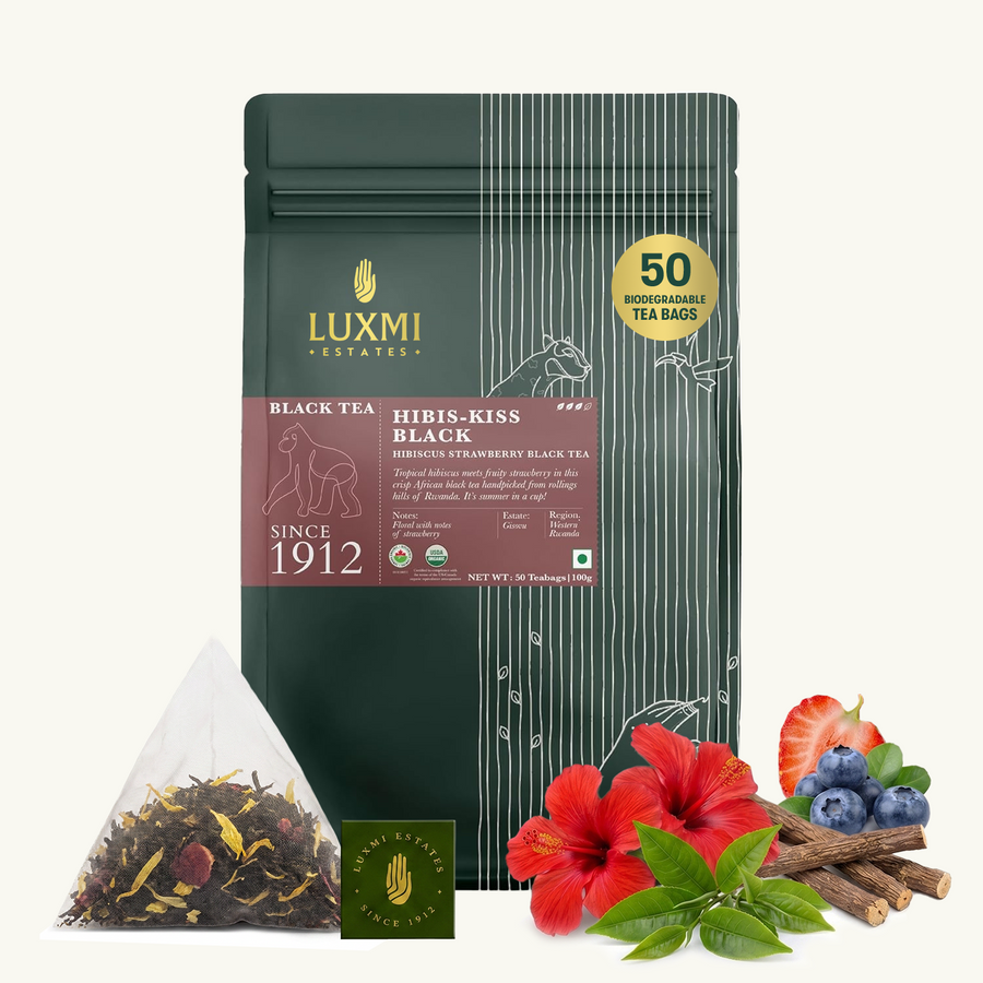 Hibiscus Black Tea | 50 Tea Bags | Black Tea