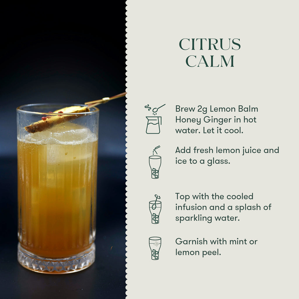 Lemon Balm Honey Ginger | 50 gm | Herbal Infusion