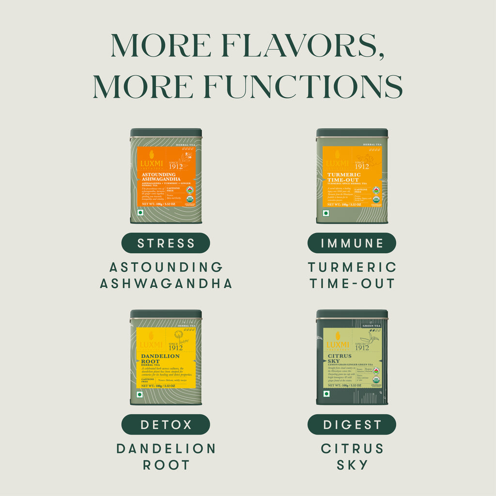 Luxmi Estates Organic Tea Flavours