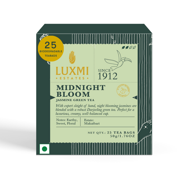 Midnight Bloom Jasmine Green Tea | Biodegradable Tea Bags