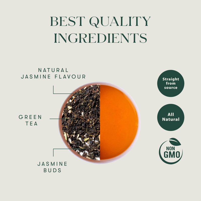 Midnight Bloom Jasmine Green Tea | Biodegradable Tea Bags