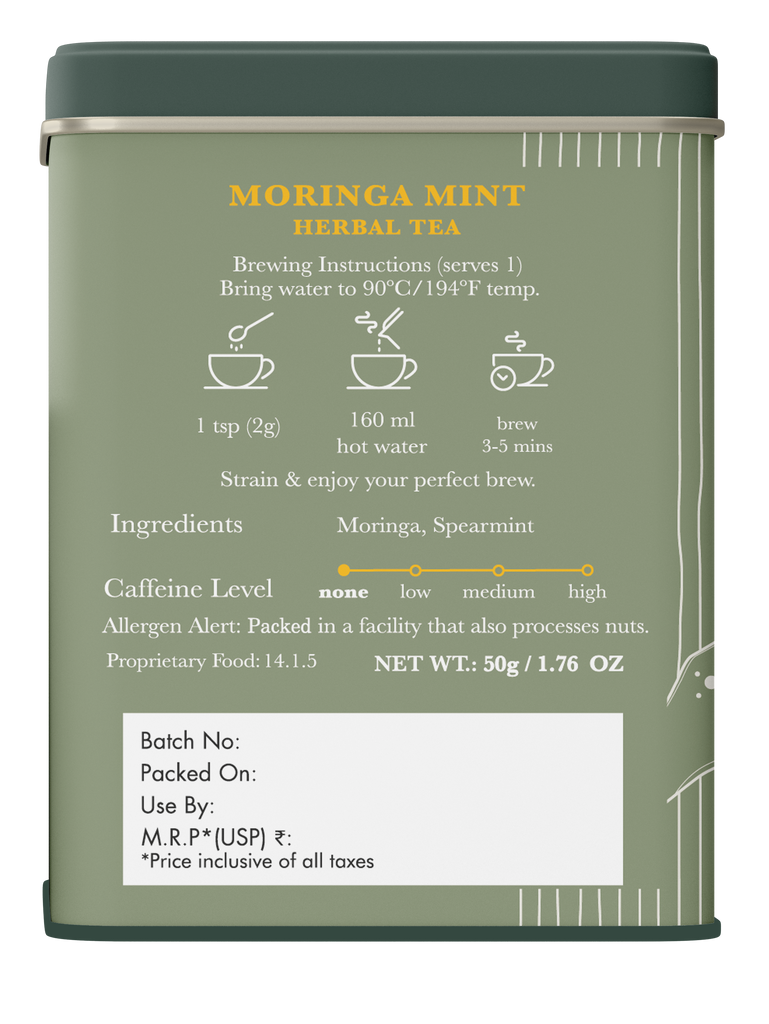 Moringa Mint | 50 gm Herbal Loose Tea