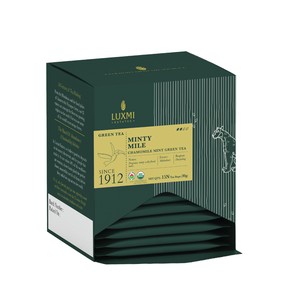 Organic Minty Mile 15 Tea Bags - Organic Green Tea