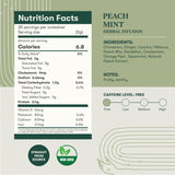 Peach Mint | 25 Herbal Infusion Bags | Herbal Infusion Biodegradable Bags