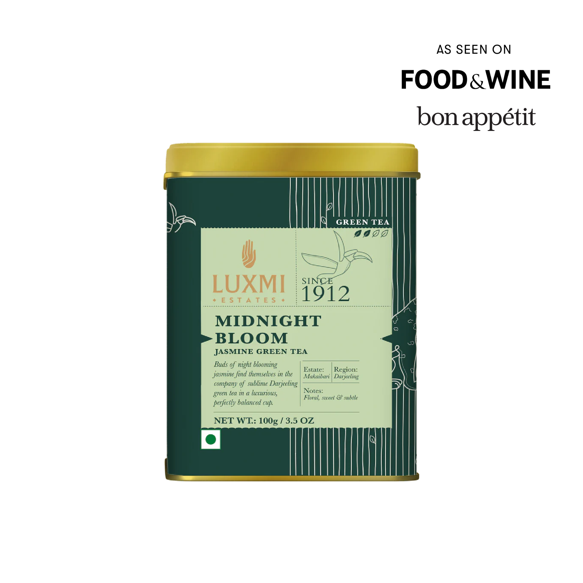 Midnight Bloom Jasmine Green Tea | 100gm Loose Leaf | Organic Green Tea