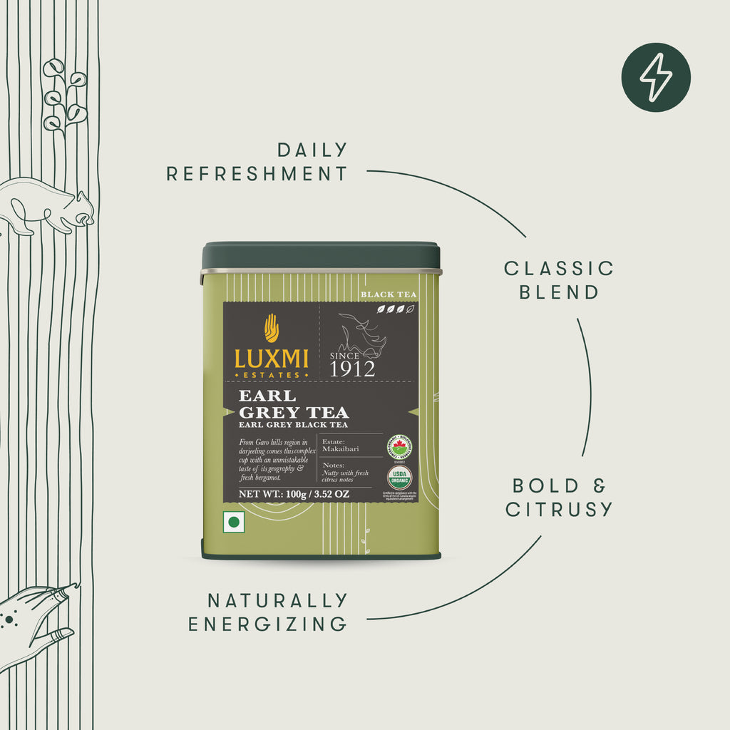 Earl Grey Tea | 100gm | Organic Black Tea