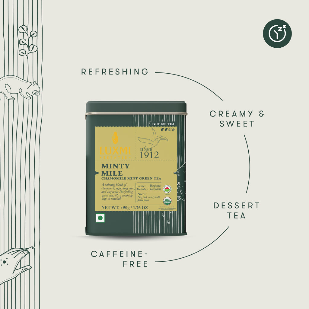 Organic Minty Mile | 50gm | Organic Green Tea