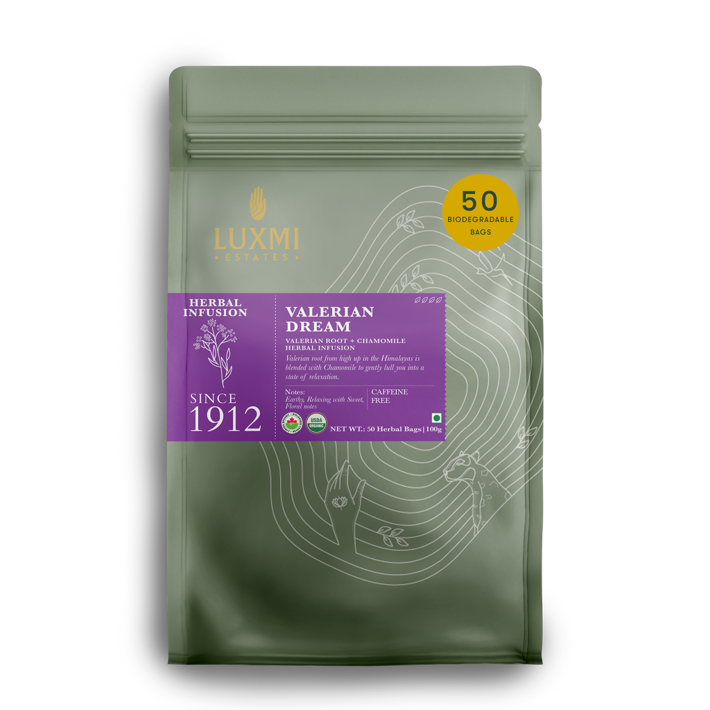 Valerian Dream | Sleep Herbal Infusion | 50 Herbal Bags | Organic Herbal Biodegradable Bags