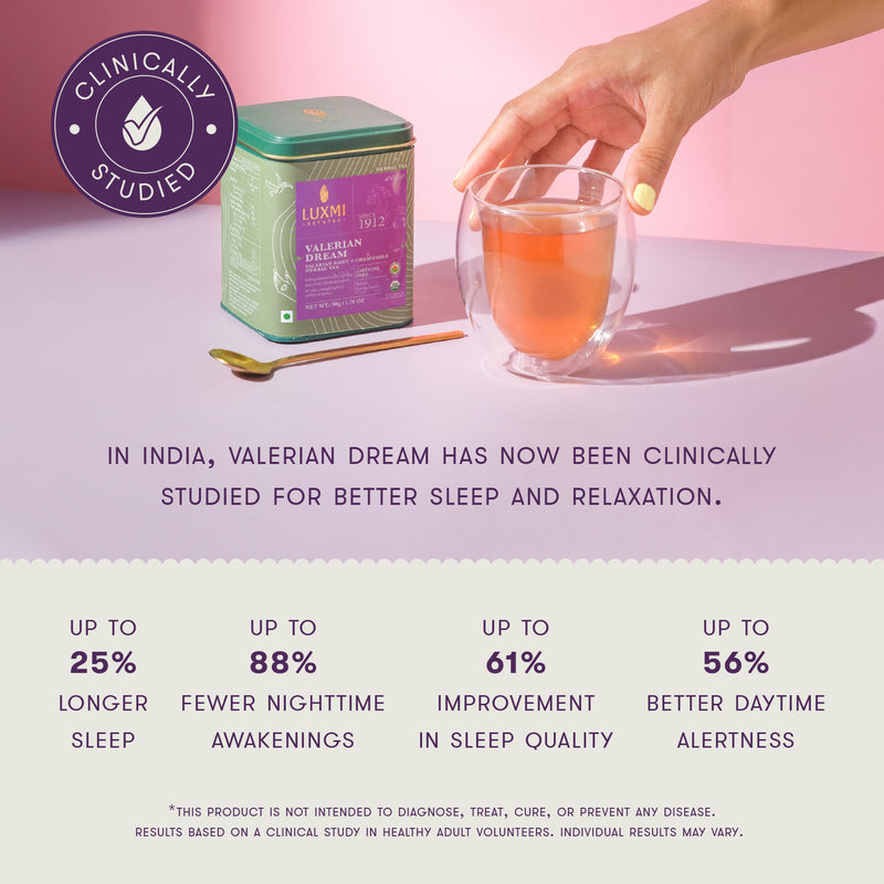 Valerian Dream | Organic Sleep Herbal Infusion | Tin Caddy | 50gm