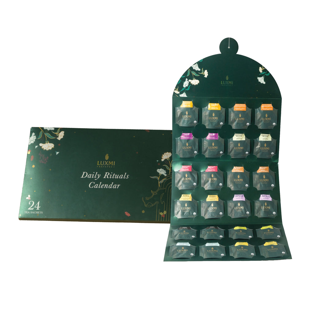 Daily Ritual Calendar | Gift Pack Assortment | 24 Tea Bags | Advent Calendar