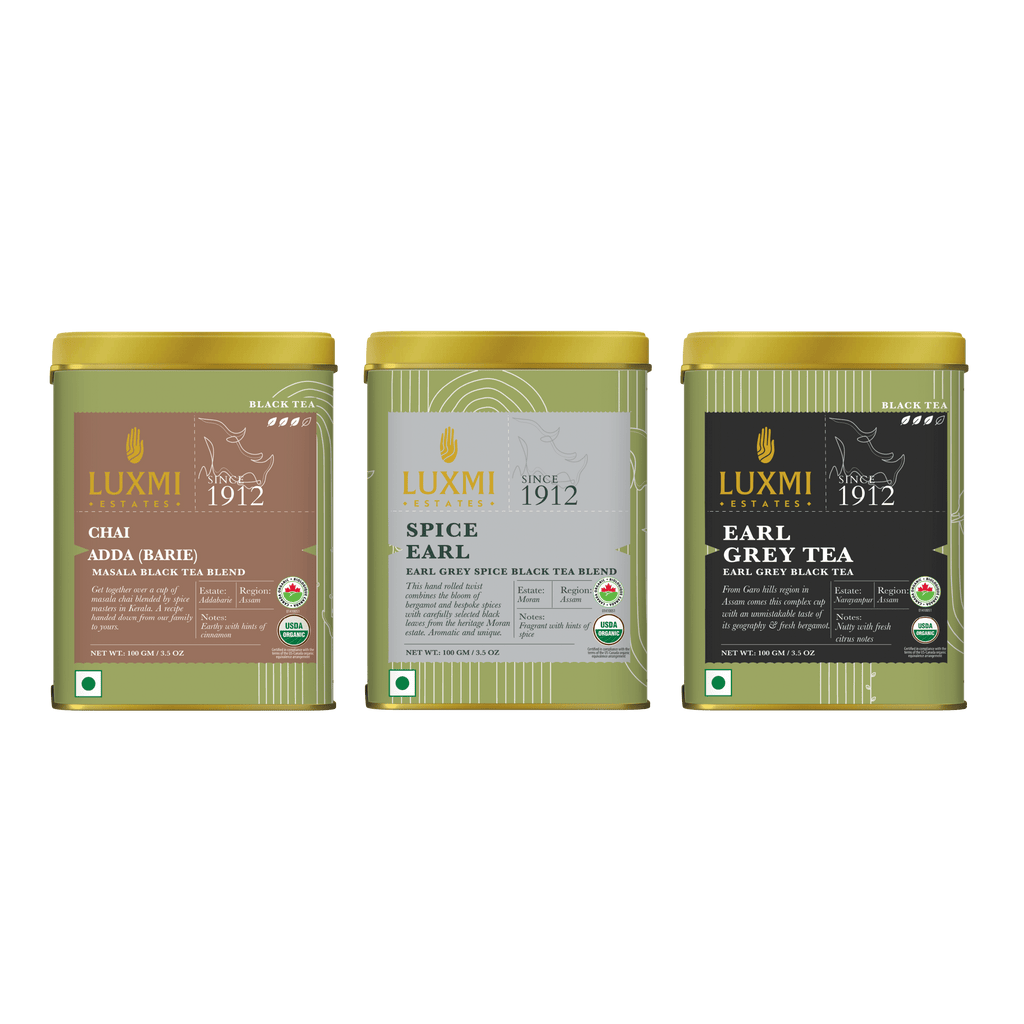 Assam Organic Black Loose Leaf Collection - Luxmi Estates