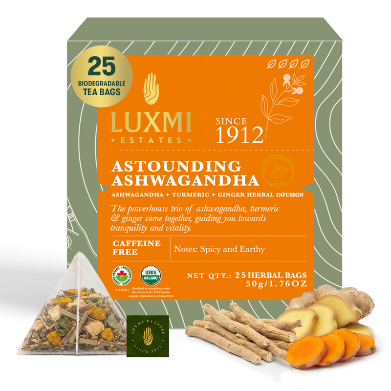 Astounding Ashwagandha | Organic Herbal Infusion Biodegradable Bags