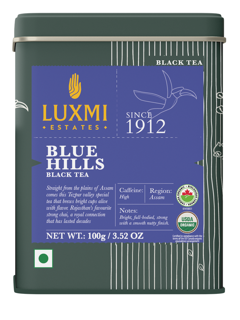 Blue Hills, 100gm | Jodhpur Black Organic CTC Tea Blend