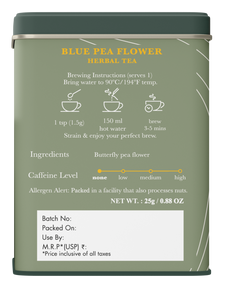 Blue Pea Flower Herbal Tea | 25 gm | Organic Herbal Tea
