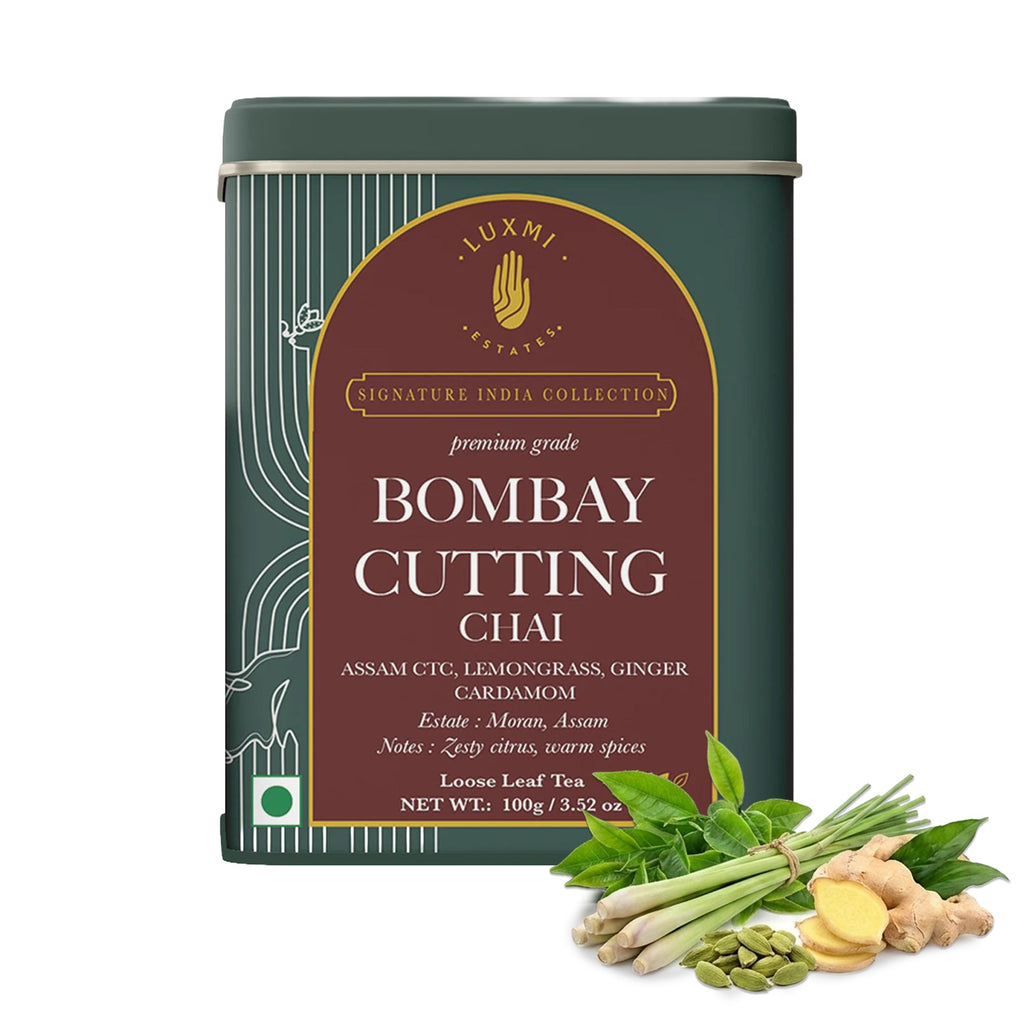 Bombay Cutting Chai | 100 gm | LUXMI Signature Tea | Assam CTC, Lemon Grass, Ginger, Cardamom