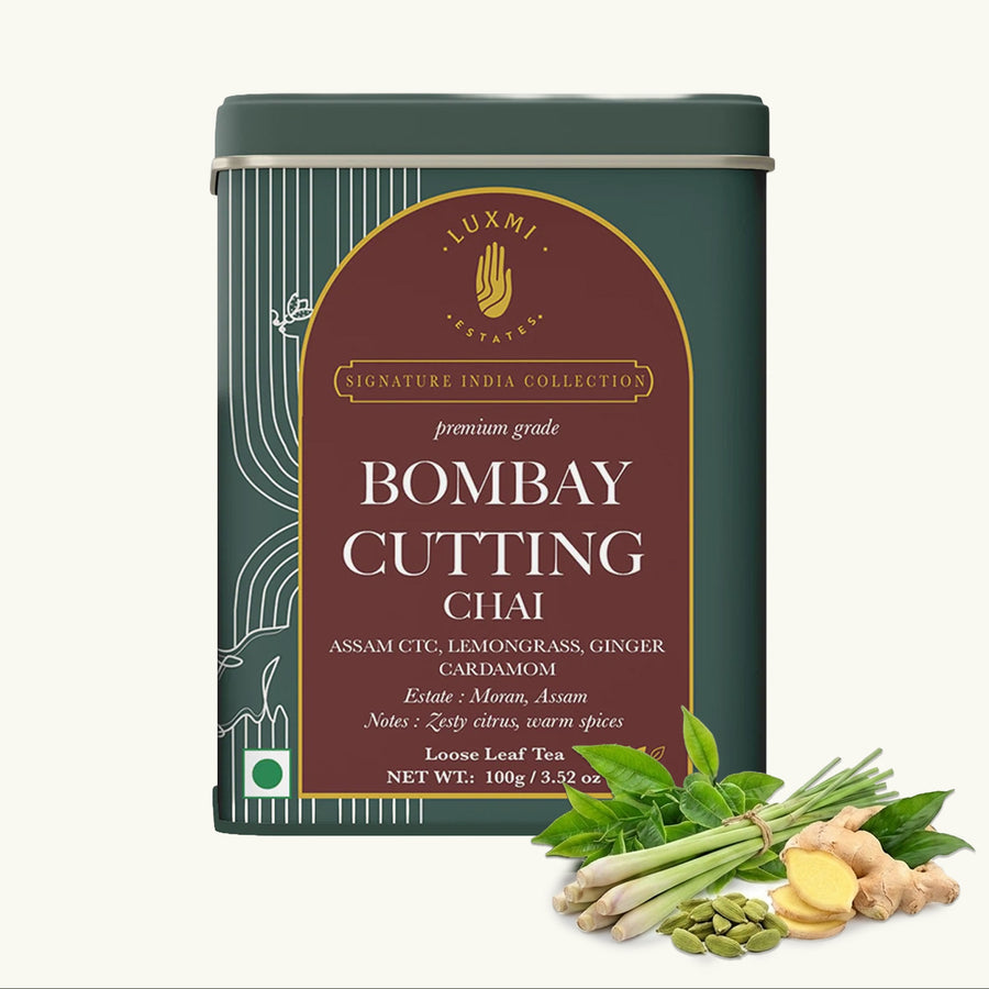 Bombay Cutting Chai | 100 gm | LUXMI Signature Tea | Assam CTC, Lemon Grass, Ginger, Cardamom